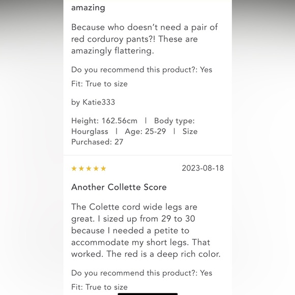 Anthropologie NWT The Colette Wide-Leg
Corduroy Pants Size 23 Tall. - Picture 9 of 16